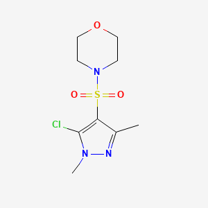 molecular formula C9H14ClN3O3S B3042580 4-[(5-Chloro-1,3-Dimethyl-1H-Pyrazol-4-Yl)Sulfonyl]Morpholine CAS No. 647825-36-3