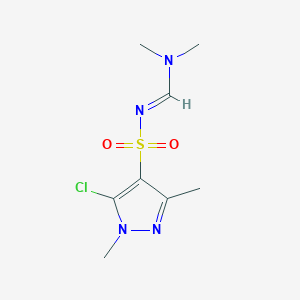 molecular formula C8H13ClN4O2S B3042582 N'-(5-chloro-1,3-dimethylpyrazol-4-yl)sulfonyl-N,N-dimethylmethanimidamide CAS No. 647825-55-6