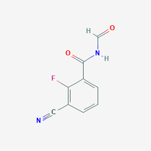 molecular formula C9H5FN2O2 B3042587 3-Cyano-2-fluoro-N-formylbenzamide CAS No. 647825-64-7