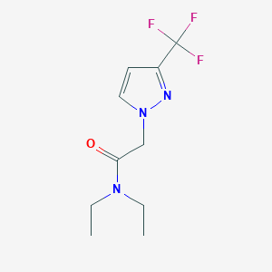 molecular formula C10H14F3N3O B3042615 N,N-diethyl-2-[3-(trifluoromethyl)-1H-pyrazol-1-yl]acetamide CAS No. 648427-20-7