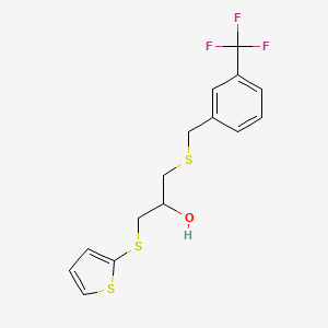 1-(2-Thienylthio)-3-{[3-(trifluoromethyl)benzyl]thio}propan-2-ol