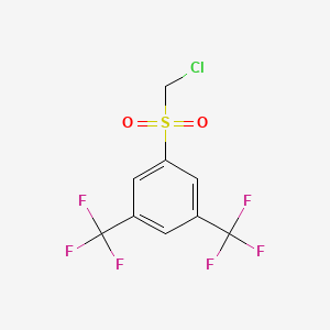 molecular formula C9H5ClF6O2S B3042626 3,5-Bis(trifluoromethyl)phenyl chloromethyl sulphone CAS No. 648858-85-9