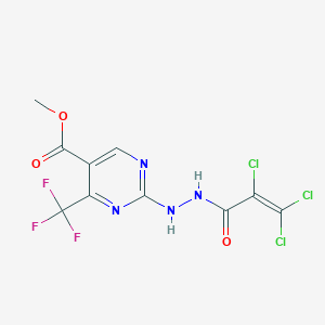 Methyl 2-[2-(2,3,3-trichloroacryloyl)hydrazino]-4-(trifluoromethyl)pyrimidine-5-carboxylate