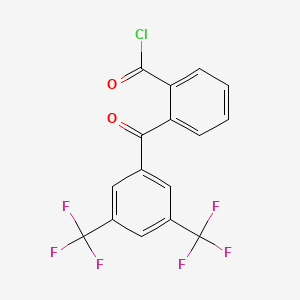 2-[3,5-Bis(trifluoromethyl)benzoyl]benzoyl chloride