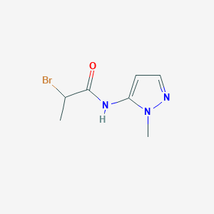 molecular formula C7H10BrN3O B3042658 2-bromo-N-(2-methylpyrazol-3-yl)propanamide CAS No. 648860-09-7