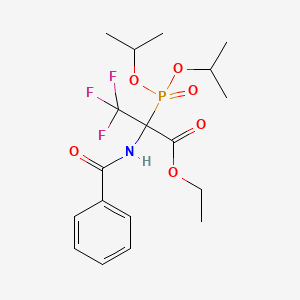 Ethyl 2-(benzoylamino)-2-(diisopropoxyphosphoryl)-3,3,3-trifluoropropanoate