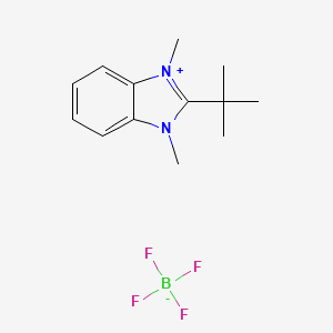 molecular formula C13H19BF4N2 B3042661 2-(tert-butyl)-1,3-dimethyl-3H-benzo[d]imidazol-1-ium tetrafluoroborate CAS No. 649550-15-2