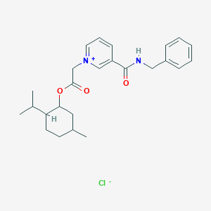 molecular formula C25H33ClN2O3 B3042662 2-Isopropyl-5-methylcyclohexyl 2-{3-[(benzylamino)carbonyl]pyridinium-1-yl}acetate chloride CAS No. 649572-93-0