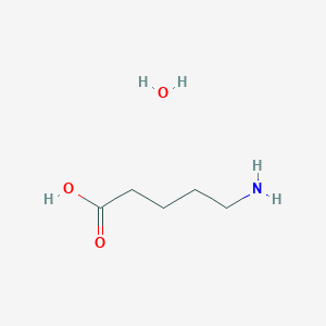 molecular formula C5H13NO3 B3042672 5-aminopentanoic Acid Hydrate CAS No. 649698-75-9