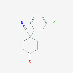 1-(3-Chlorophenyl)-4-oxocyclohexanecarbonitrile