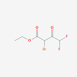 molecular formula C6H7BrF2O3 B3042725 Ethyl 2-bromo-4,4-difluoro-3-oxobutanoate CAS No. 660840-16-4