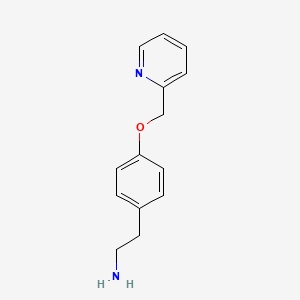 molecular formula C14H16N2O B3042737 2-[4-(吡啶-2-基甲氧基)苯基]乙胺 CAS No. 663597-30-6
