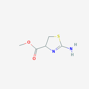 molecular formula C5H8N2O2S B3042741 Methyl 2-amino-4,5-dihydro-1,3-thiazole-4-carboxylate CAS No. 66512-81-0