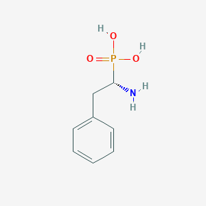 molecular formula C8H12NO3P B3042743 [(1S)-1-amino-2-phenylethyl]phosphonic acid CAS No. 66609-42-5