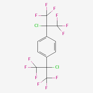 molecular formula C12H4Cl2F12 B3042746 1,4-Bis(2-chloro-1,1,1,3,3,3-hexafluoropropyl)benzene CAS No. 667938-77-4