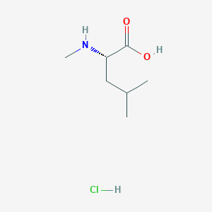 molecular formula C7H16ClNO2 B3042748 (S)-4-Methyl-2-(methylamino)pentanoic acid hydrochloride CAS No. 66866-69-1