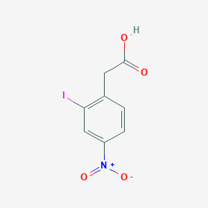 molecular formula C8H6INO4 B3042750 2-(2-Iodo-4-nitrophenyl)acetic Acid CAS No. 66949-41-5