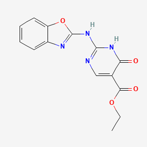 Ethyl 2-(2-Benzoxazolylamino)-6-oxo-1,6-dihydropyrimidine-5-carboxylate
