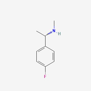 molecular formula C9H12FN B3042758 (S)-n-methyl-1-(4-fluorophenyl)ethylamine CAS No. 672906-67-1