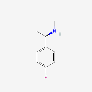 molecular formula C9H12FN B3042759 (R)-1-(4-fluorophenyl)-N-methylethanamine CAS No. 672906-68-2