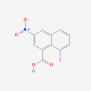 molecular formula C11H6INO4 B3042765 8-Iodo-3-nitro-1-naphthoic acid CAS No. 67522-37-6