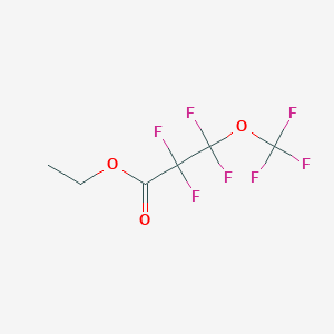 molecular formula C6H5F7O3 B3042775 Ethyl 2,2,3,3-tetrafluoro-3-(trifluoromethoxy)propanoate CAS No. 679-60-7