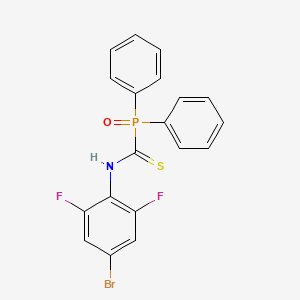 molecular formula C19H13BrF2NOPS B3042798 N-(4-bromo-2,6-difluorophenyl)oxo(diphenyl)phosphoranecarbothioamide CAS No. 680213-04-1