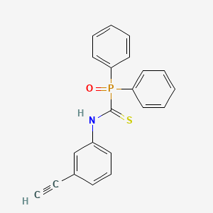 molecular formula C21H16NOPS B3042799 1-diphenylphosphoryl-N-(3-ethynylphenyl)methanethioamide CAS No. 680213-06-3