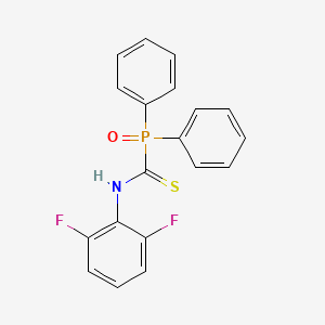 molecular formula C19H14F2NOPS B3042800 N-(2,6-difluorophenyl)oxo(diphenyl)phosphoranecarbothioamide CAS No. 680213-07-4
