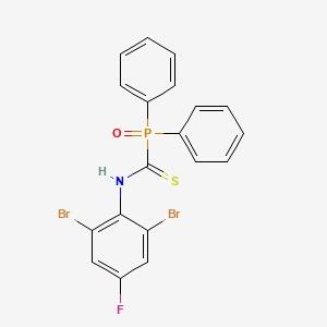 N-(2,6-dibromo-4-fluorophenyl)oxo(diphenyl)phosphoranecarbothioamide