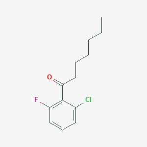 1-(2-Chloro-6-fluorophenyl)heptan-1-one