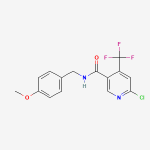 6-Chloro-N-(4-methoxybenzyl)-4-(trifluoromethyl)nicotinamide
