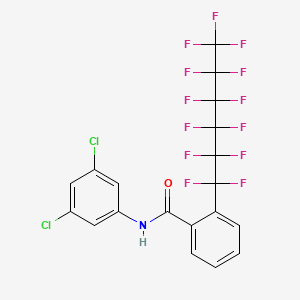 N-(3,5-dichlorophenyl)-2-(1,1,2,2,3,3,4,4,5,5,6,6,6-tridecafluorohexyl)benzamide