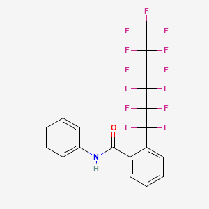 molecular formula C19H10F13NO B3042813 N-phenyl-2-(1,1,2,2,3,3,4,4,5,5,6,6,6-tridecafluorohexyl)benzamide CAS No. 680213-71-2