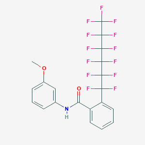 N-(3-methoxyphenyl)-2-(1,1,2,2,3,3,4,4,5,5,6,6,6-tridecafluorohexyl)benzamide