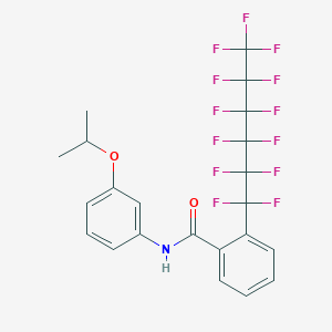 molecular formula C22H16F13NO2 B3042815 N-(3-isopropoxyphenyl)-2-(1,1,2,2,3,3,4,4,5,5,6,6,6-tridecafluorohexyl)benzamide CAS No. 680213-73-4