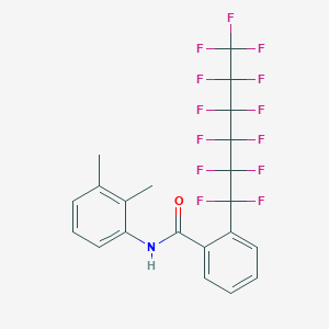 molecular formula C21H14F13NO B3042817 N-(2,3-dimethylphenyl)-2-(1,1,2,2,3,3,4,4,5,5,6,6,6-tridecafluorohexyl)benzamide CAS No. 680213-75-6