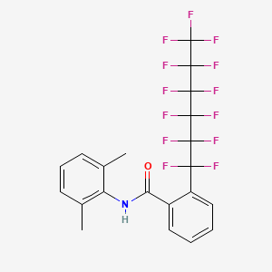 molecular formula C21H14F13NO B3042818 N-(2,6-dimethylphenyl)-2-(1,1,2,2,3,3,4,4,5,5,6,6,6-tridecafluorohexyl)benzamide CAS No. 680213-76-7