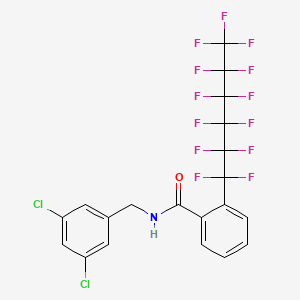molecular formula C20H10Cl2F13NO B3042822 N-(3,5-dichlorobenzyl)-2-(1,1,2,2,3,3,4,4,5,5,6,6,6-tridecafluorohexyl)benzamide CAS No. 680213-80-3