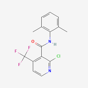 molecular formula C15H12ClF3N2O B3042823 2-chloro-N-(2,6-dimethylphenyl)-4-(trifluoromethyl)nicotinamide CAS No. 680213-81-4