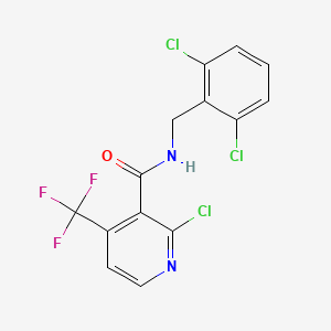 molecular formula C14H8Cl3F3N2O B3042830 2-chloro-N-(2,6-dichlorobenzyl)-4-(trifluoromethyl)nicotinamide CAS No. 680213-89-2