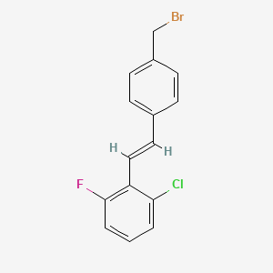 2-[4-(Bromomethyl)styryl]-1-chloro-3-fluorobenzene