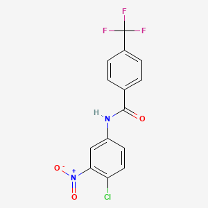 molecular formula C14H8ClF3N2O3 B3042863 N-(4-chloro-3-nitrophenyl)-4-(trifluoromethyl)benzamide CAS No. 680215-08-1
