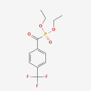 molecular formula C12H14F3O4P B3042873 Diethyl [4-(trifluoromethyl)benzoyl]phosphonate CAS No. 680215-36-5