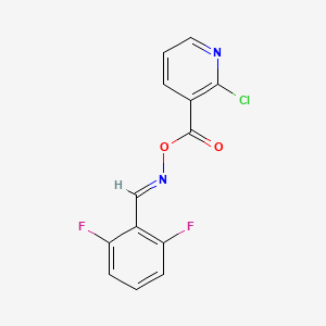 2-Chloro-3-[({[(2,6-difluorophenyl)methylene]amino}oxy)carbonyl]pyridine