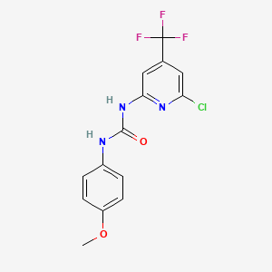 N-[6-chloro-4-(trifluoromethyl)-2-pyridyl]-N'-(4-methoxyphenyl)urea
