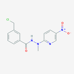 molecular formula C14H13ClN4O3 B3042893 3-(氯甲基)-N'-甲基-N'-(5-硝基吡啶-2-基)苯甲酰肼 CAS No. 680216-18-6
