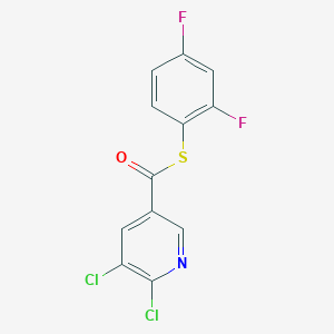 molecular formula C12H5Cl2F2NOS B3042895 S-(2,4-difluorophenyl) 5,6-dichloropyridine-3-carbothioate CAS No. 680216-39-1