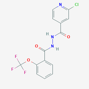 molecular formula C14H9ClF3N3O3 B3042898 N'-(2-chloroisonicotinoyl)-2-(trifluoromethoxy)benzohydrazide CAS No. 680216-50-6