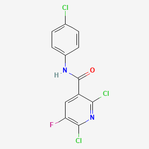 N-(4-Chlorophenyl)-2,6-dichloro-5-fluoronicotinamide